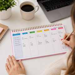 Daily Schedule Planner Notebook