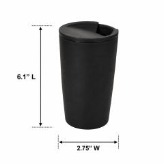 Double-Wall Wheat Straw Insulated Coffee Cup