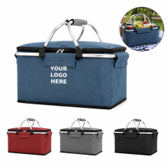 Foldable Insulated Outdoor Picnic Basket