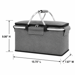 Foldable Insulated Outdoor Picnic Basket