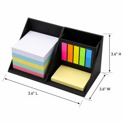 Foldable Sticky Note Box with Pen Holder