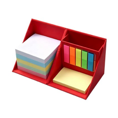 Foldable Sticky Note Box with Pen Holder