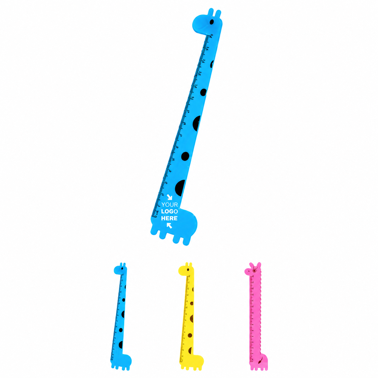 Giraffe-Shaped Plastic Ruler For Kids