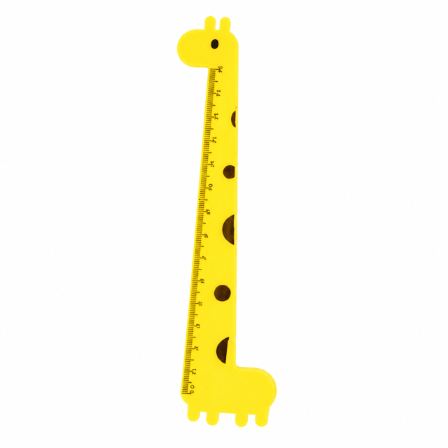 Giraffe-Shaped Plastic Ruler For Kids