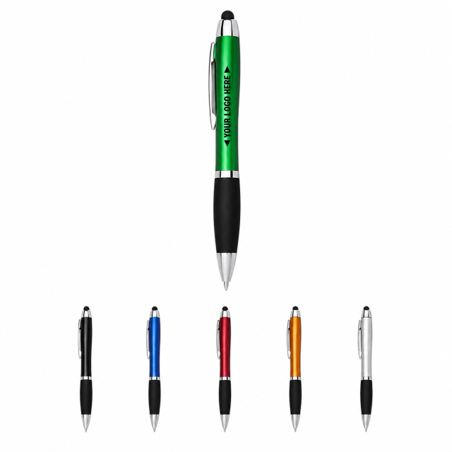 LED Flashlight Touchscreen Stylus Pen