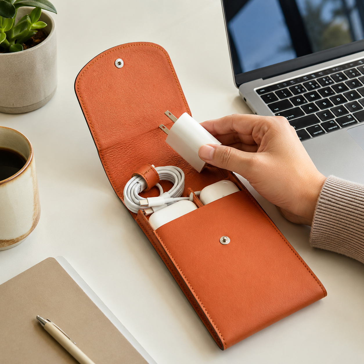 Laptop Charger And Cord Organizer Case