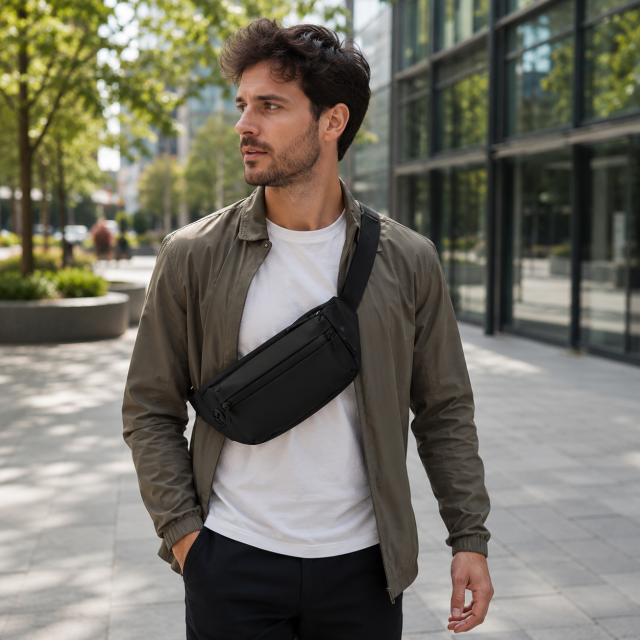 Lightweight Polyester Oxford Waist Bag