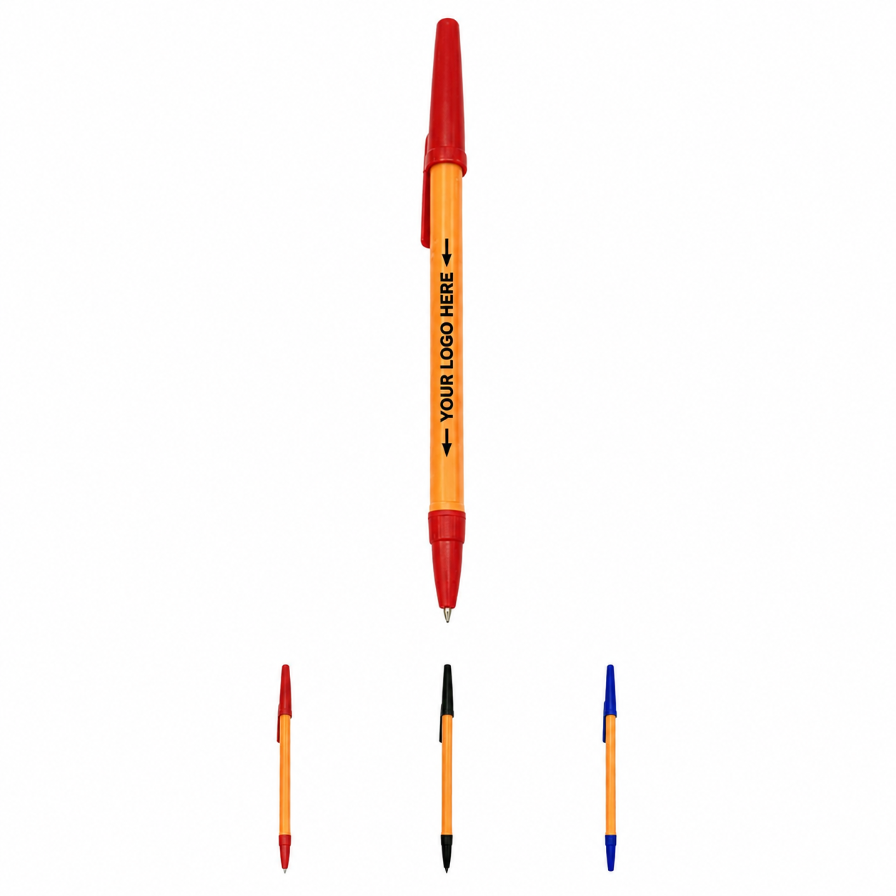 Lightweight Refillable Plastic Ballpoint Pen