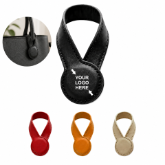 Magnetic Round PU Storage Wallet Strap