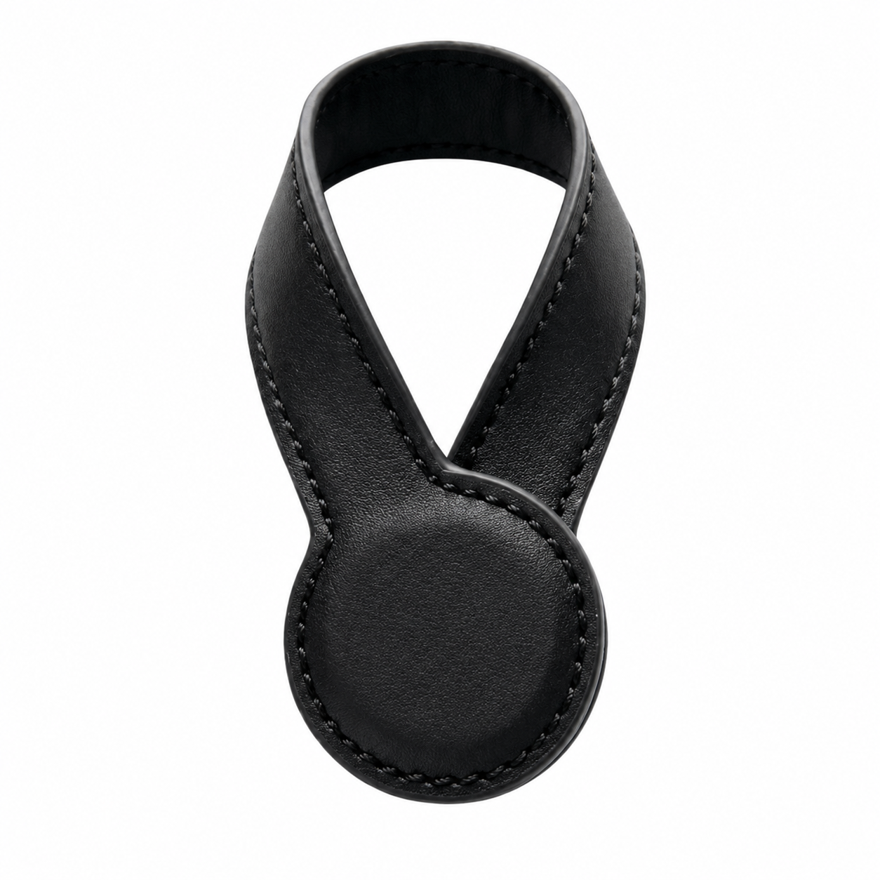 Magnetic Round PU Storage Wallet Strap