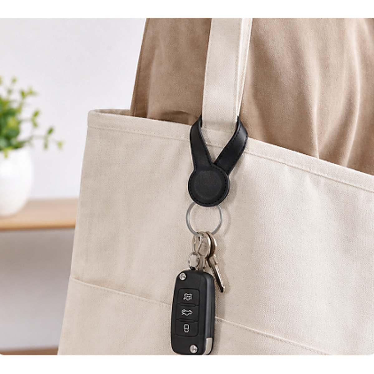 Magnetic Round PU Storage Wallet Strap