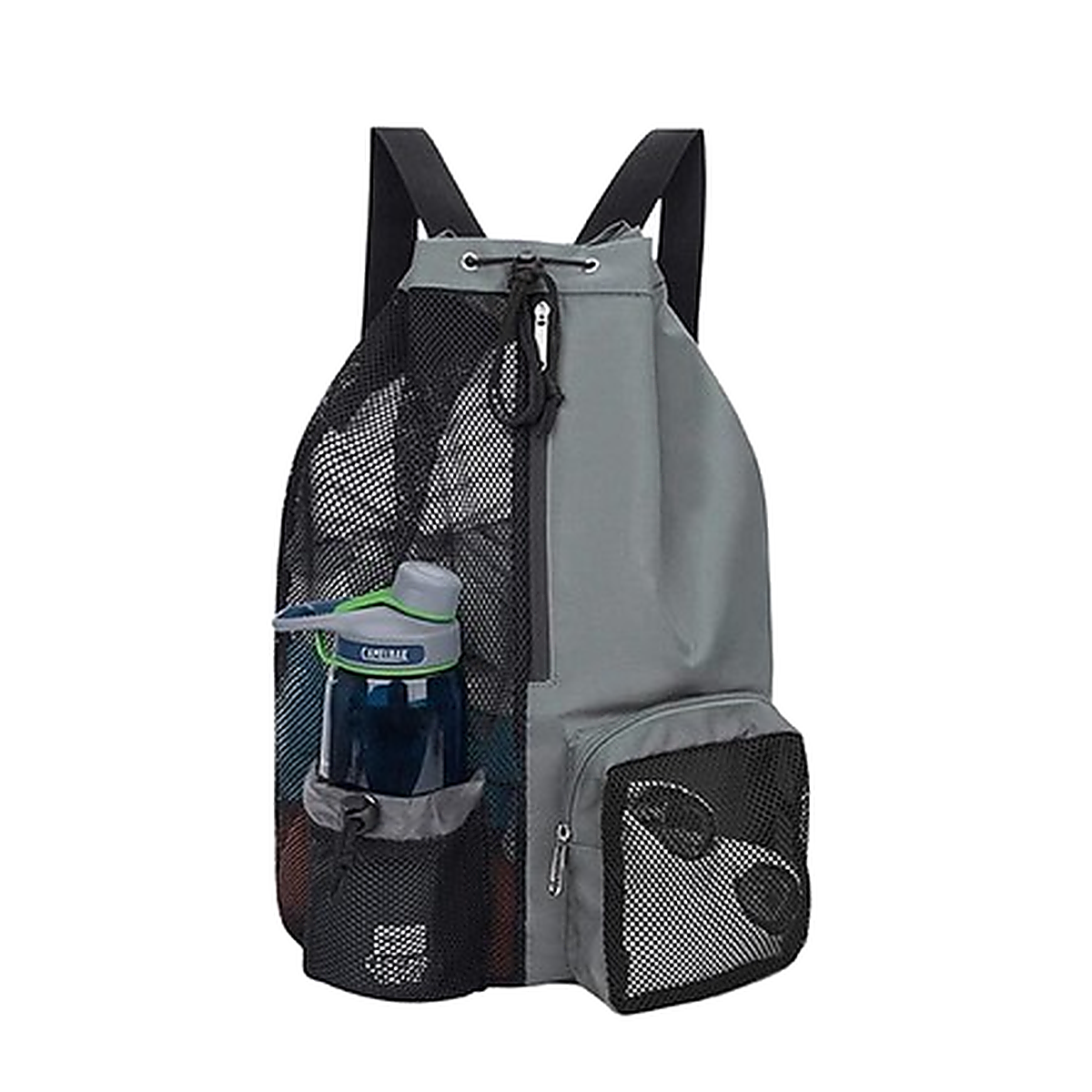 Mesh Drawstring Sports Backpack with Wet Pocket