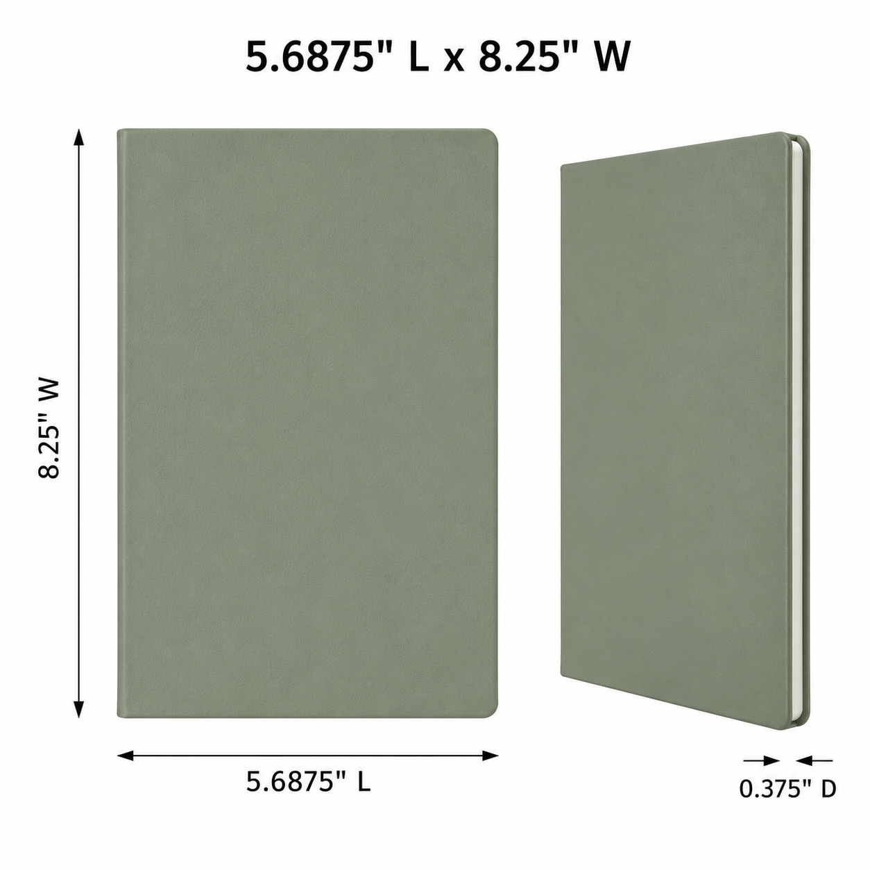 PU Leather Hardcover Lined Journal Notebook