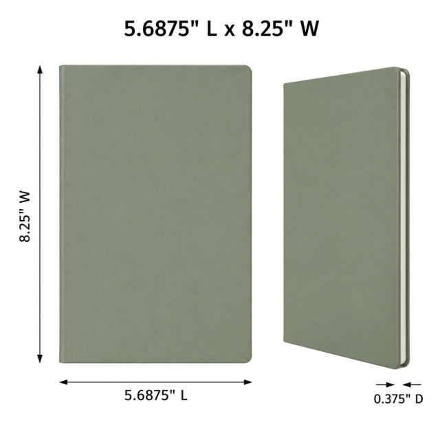 PU Leather Hardcover Lined Journal Notebook