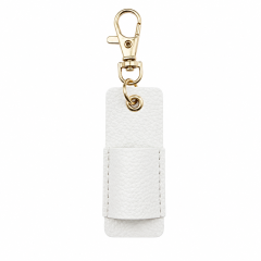 PU Leather Pen Holder Clip With Lobster Clasp