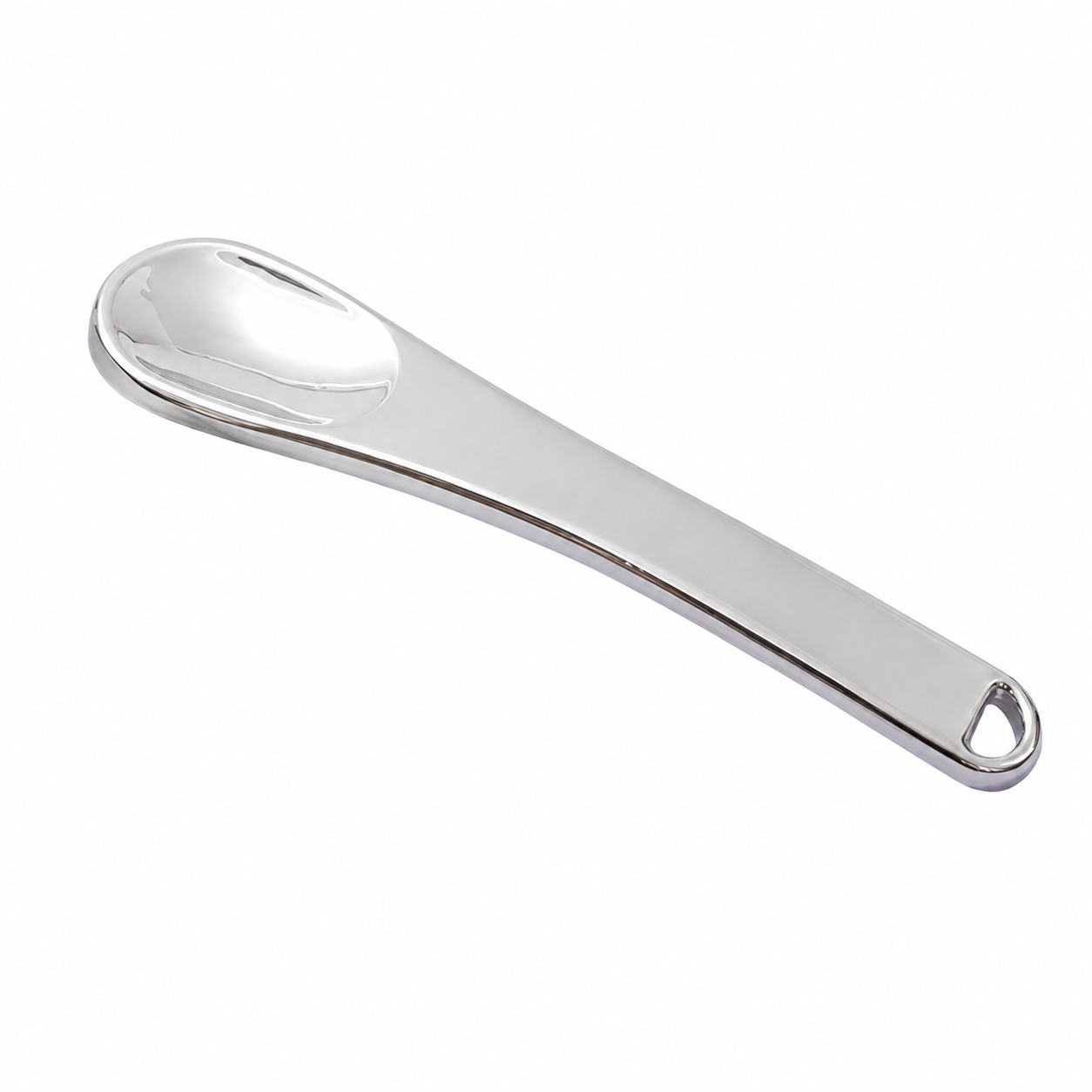 Polished Zinc Alloy Mini Scoop Spoon