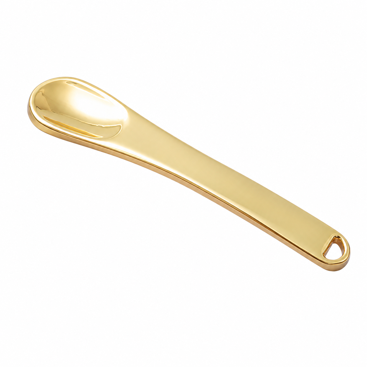 Polished Zinc Alloy Mini Scoop Spoon