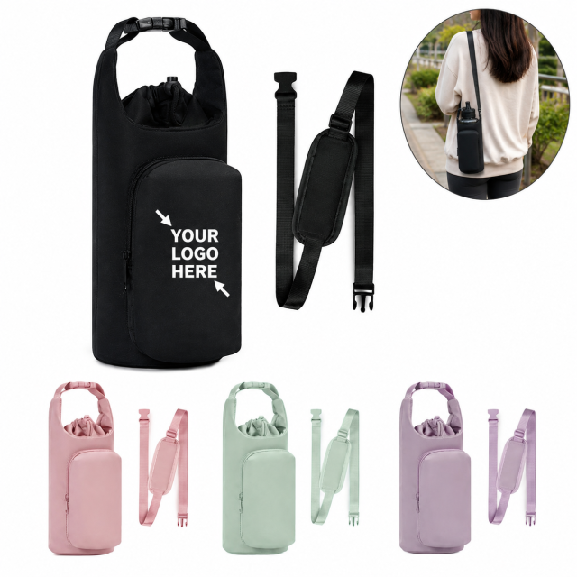 Polyester Crossbody Water Bottle Carrier
