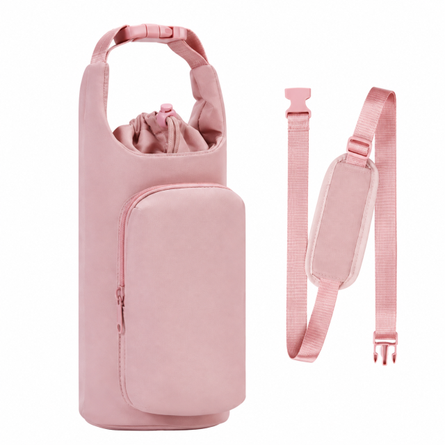 Polyester Crossbody Water Bottle Carrier