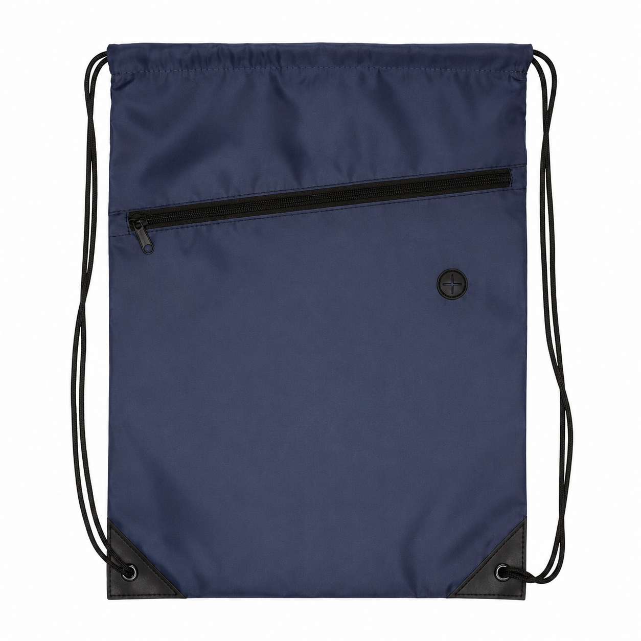 Polyester Drawstring Backpack With Zipper Pocket