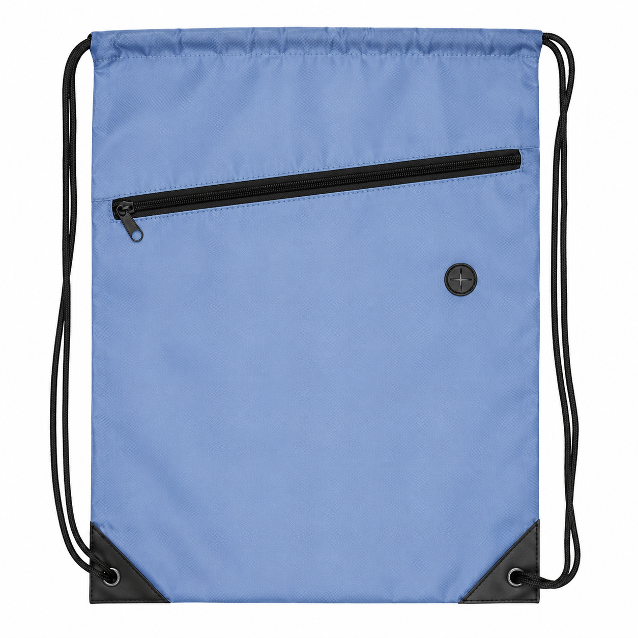 Polyester Drawstring Backpack With Zipper Pocket