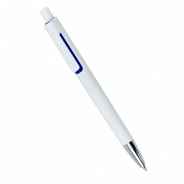 Retractable 1.0mm Plastic Ballpoint Pen With Clip