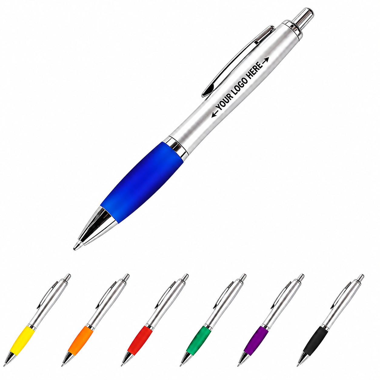 Retractable ABS Plastic Fine Point Ballpoint Pen