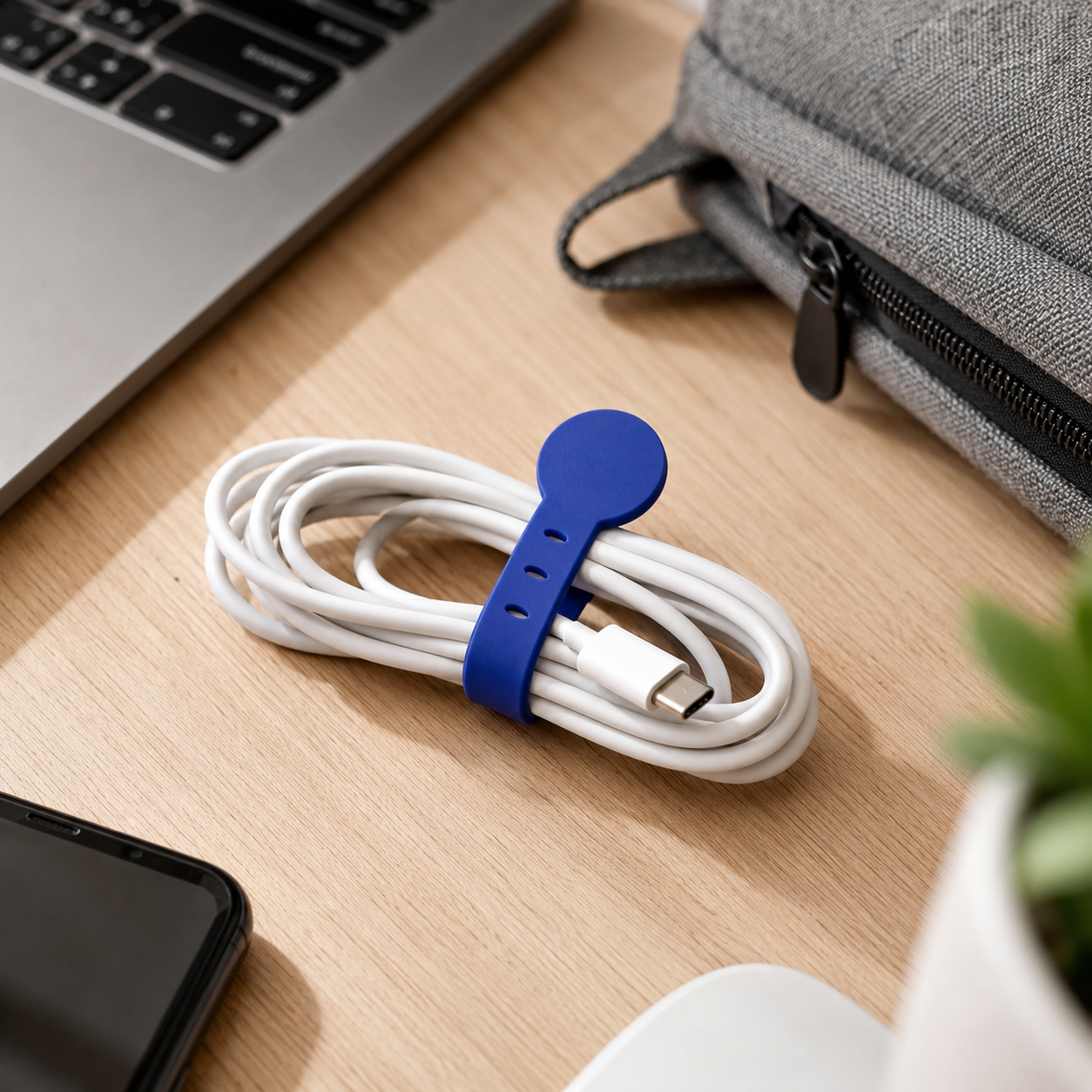 Reusable Silicone Cable Organizer Strap