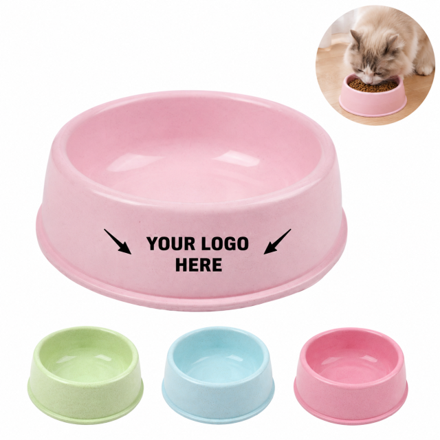 Round Plastic Pet Feeding Bowl
