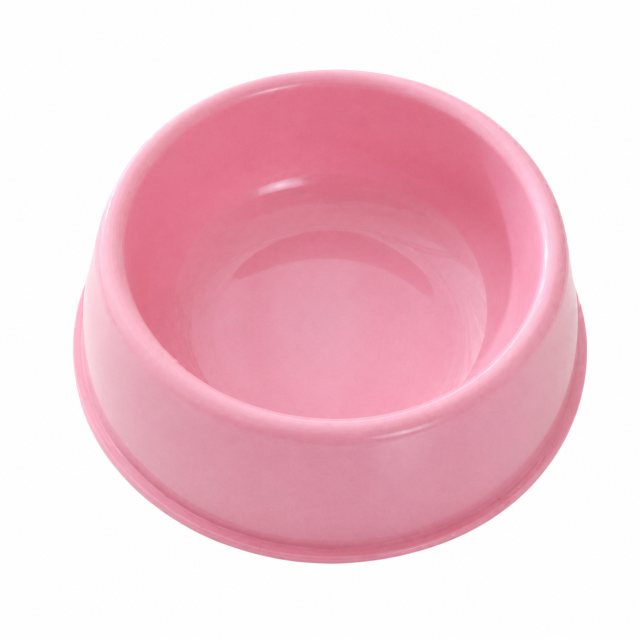 Round Plastic Pet Feeding Bowl