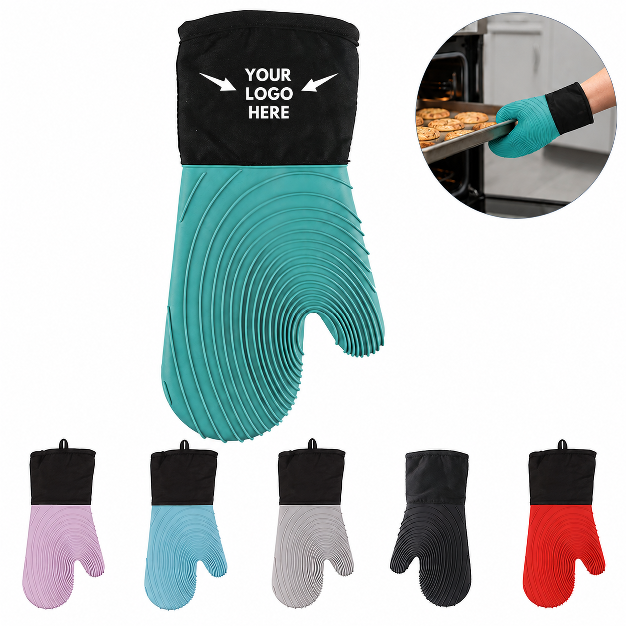 Silicone Kitchen Glove With Cotton Lining