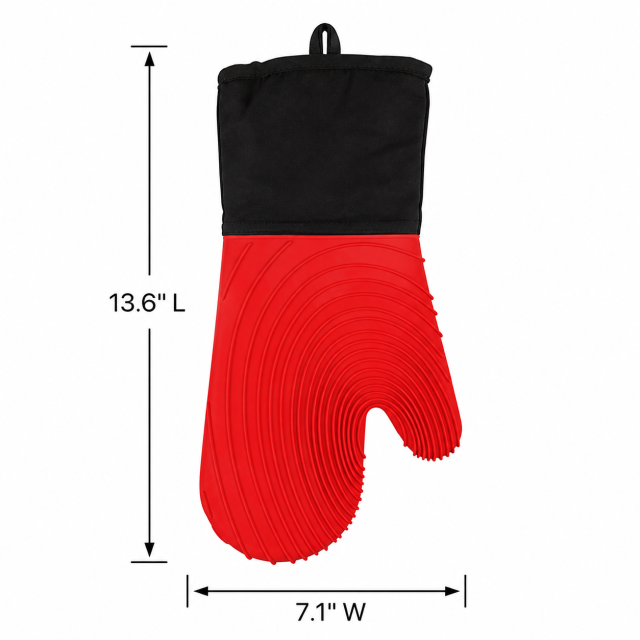 Silicone Kitchen Glove With Cotton Lining