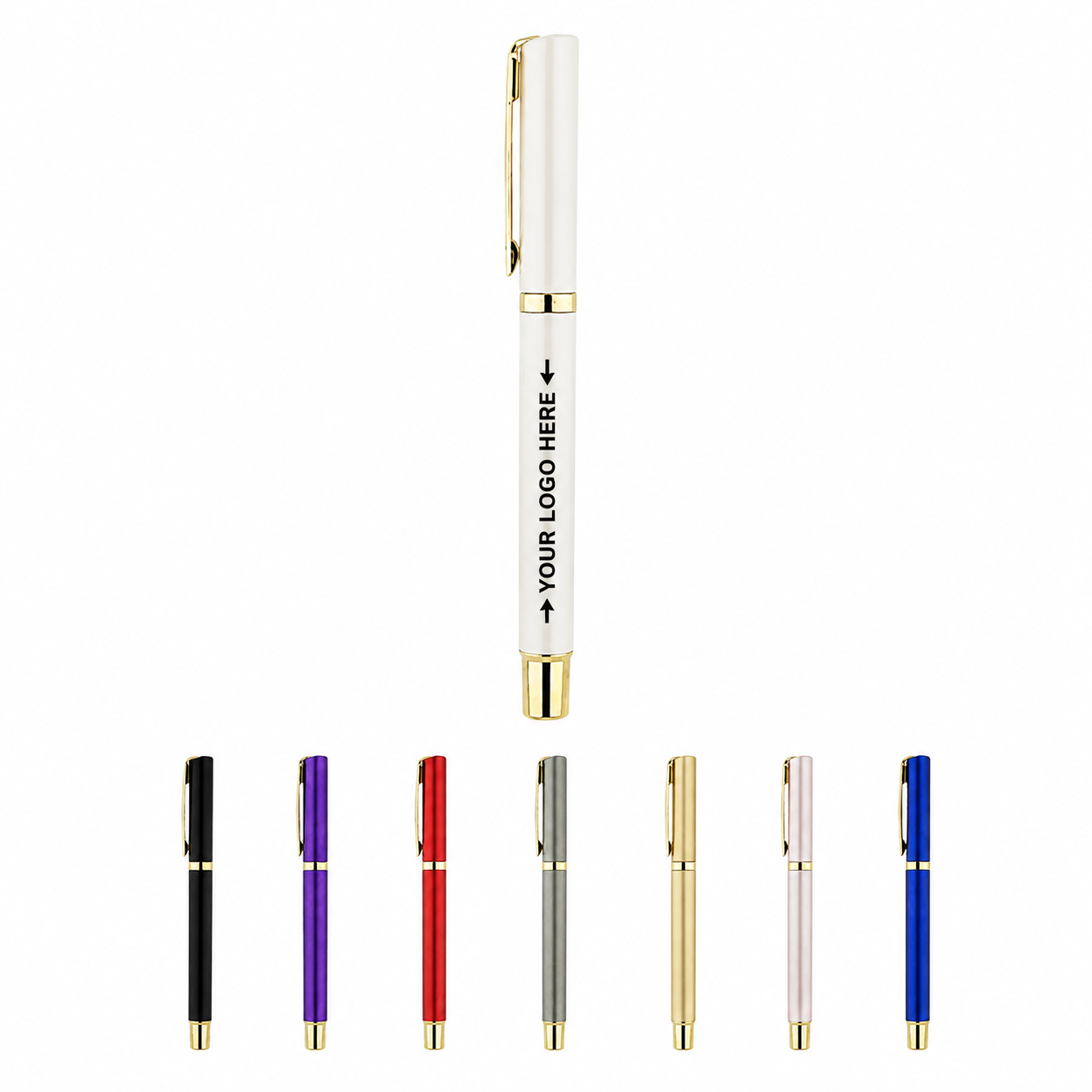 Slim Aluminum Twist-Action Ballpoint Pen