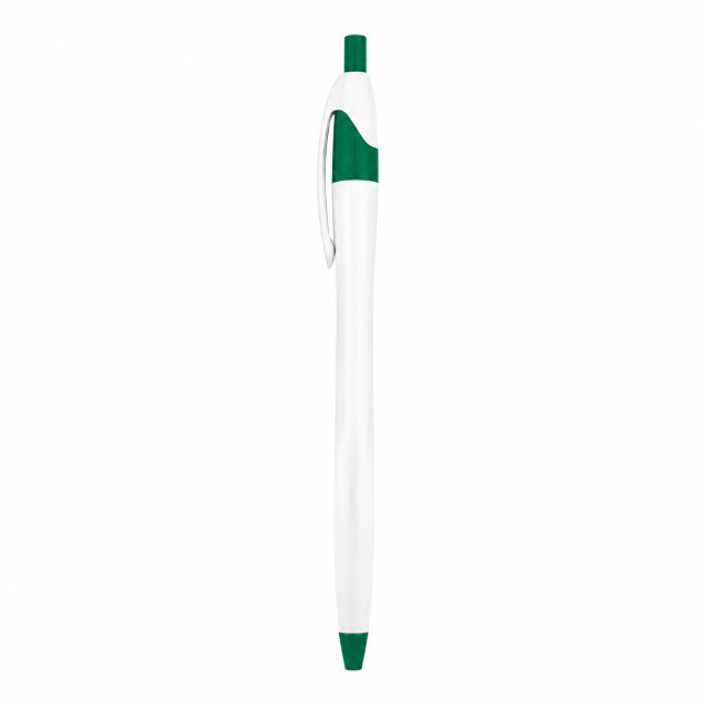Slim Retractable Plastic Ballpoint Pen With Clip