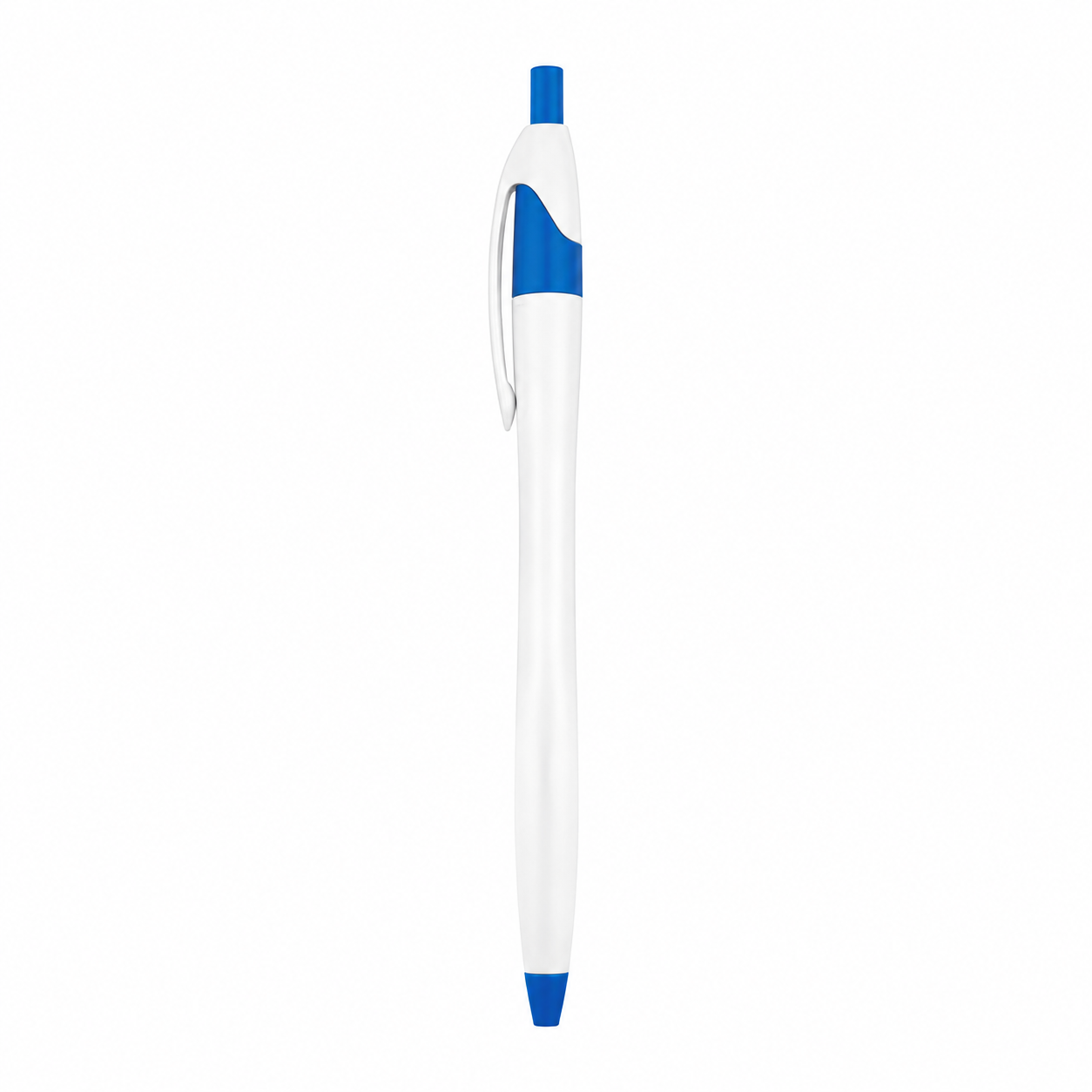 Slim Retractable Plastic Ballpoint Pen With Clip