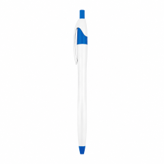 Slim Retractable Plastic Ballpoint Pen With Clip