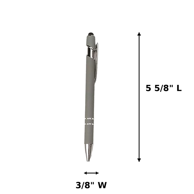 Soft-Touch Aluminum Stylus Ballpoint Pen