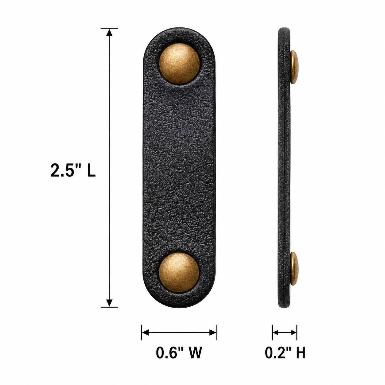 Soft Leather Cable Organizer Strap