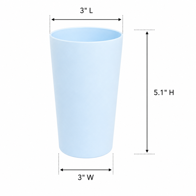 Stackable PP Plastic Drinking Cup