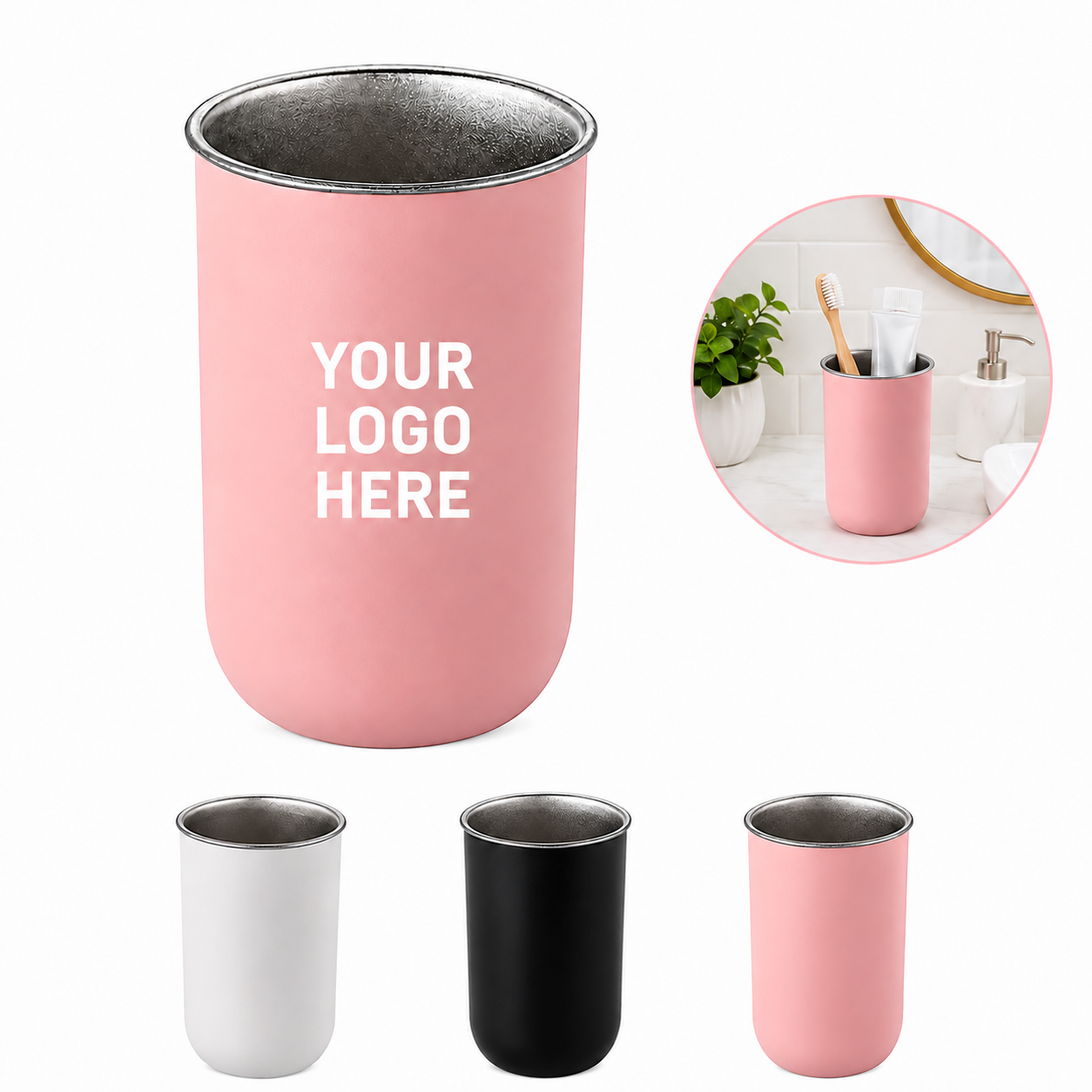 Stainless Steel Lined Bathroom Tumbler