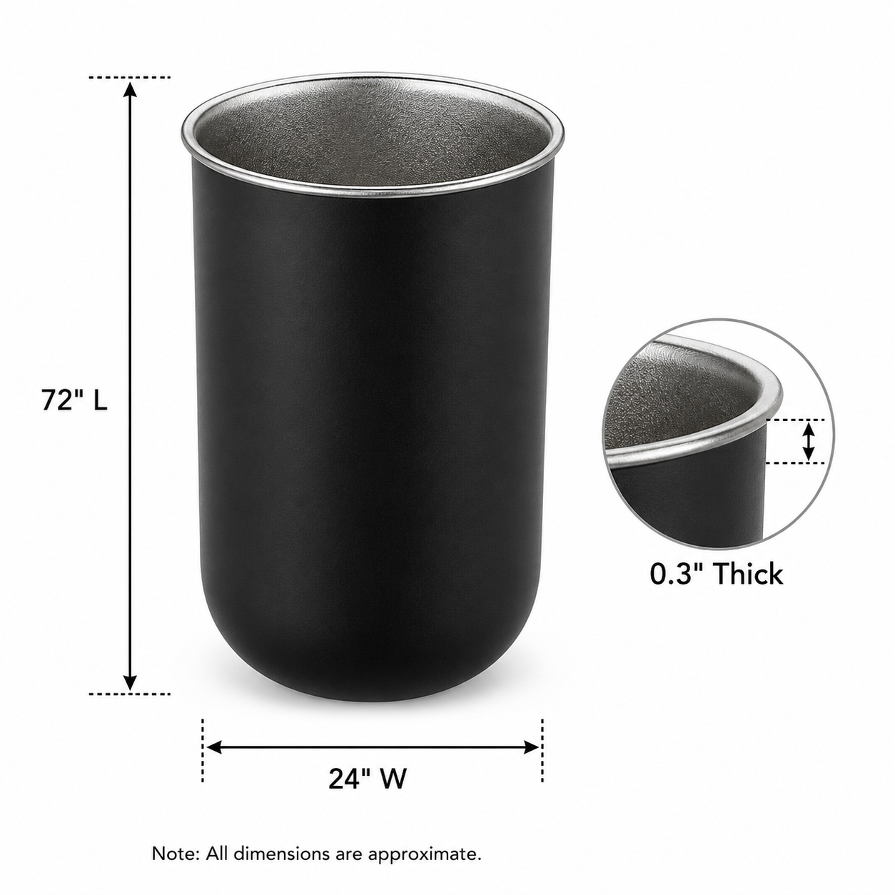 Stainless Steel Lined Bathroom Tumbler