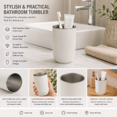 Stainless Steel Lined Bathroom Tumbler