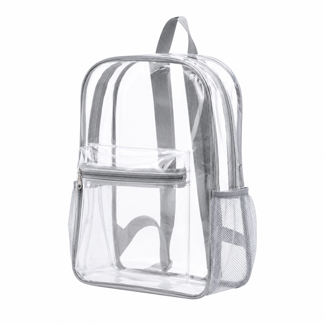 Transparent PVC Multi-Pocket Backpack