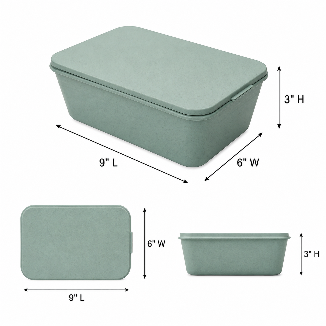 Wheat Straw Multipurpose Food Storage Box