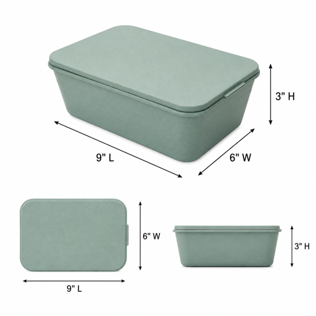 Wheat Straw Multipurpose Food Storage Box