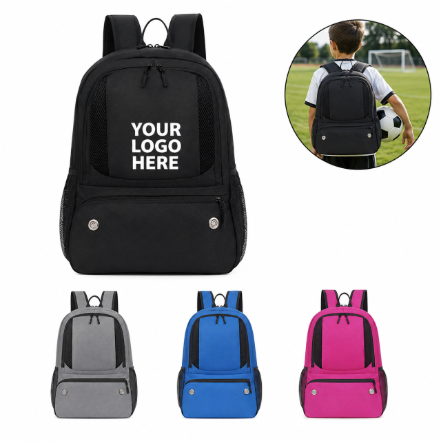 28L Soccer Sports Backpack With Ball And Shoe Compartments