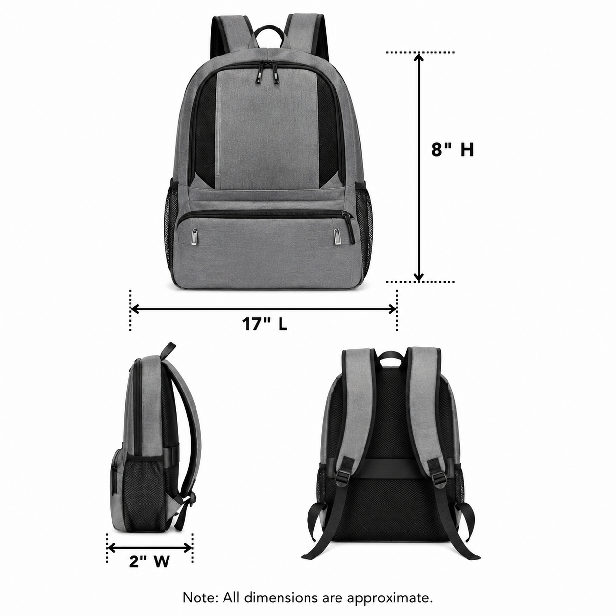 28L Soccer Sports Backpack With Ball And Shoe Compartments