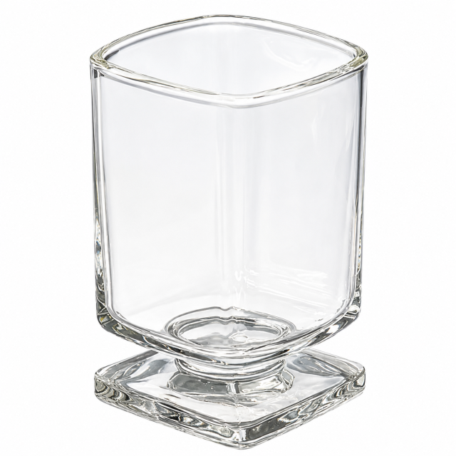 6 Oz Square Short-Stem Drinking Glass