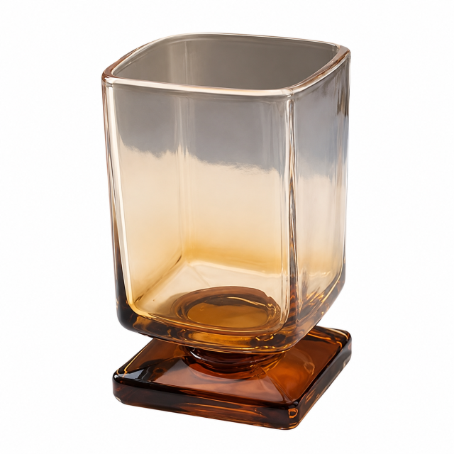 6 Oz Square Short-Stem Drinking Glass