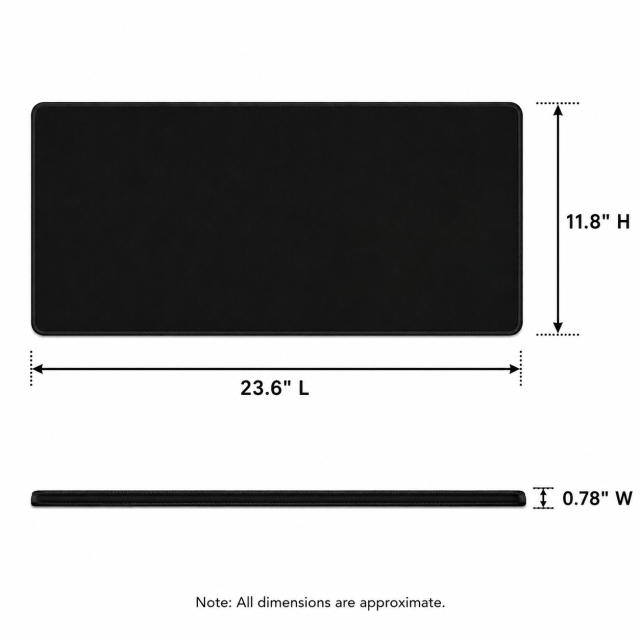 Extended Non-Slip Stitched Desk Mouse Pad